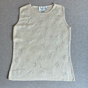 Vintage Emanuel hand beads top